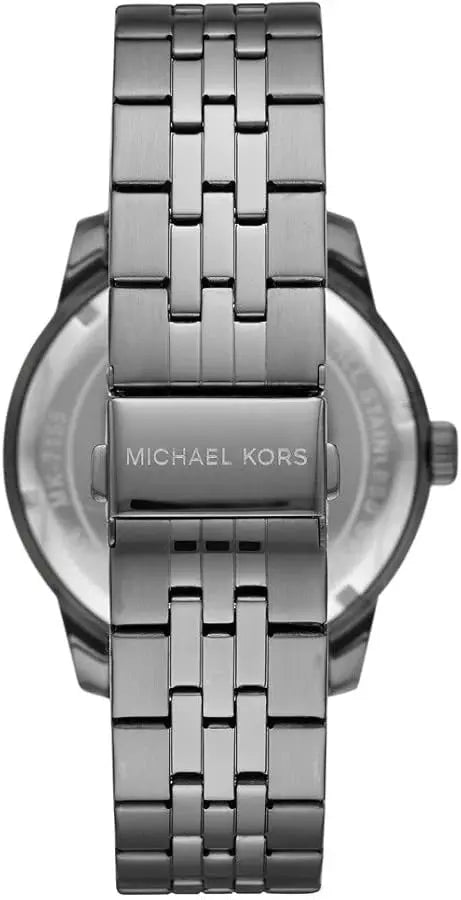 Michael Kors MK7155 Chronograph Cunningham Multifunction Blue Dial Grey Steel Strap Watch For Men Michael Kros
