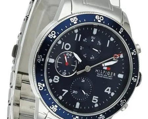 Tommy Hilfiger 1791949 Jimmy Chronograph Quartz Blue Dial Silver Steel Strap Watch For Men Tommy Hilfiger
