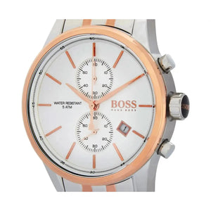 Hugo Boss 1513385 Jet Silver Dial Two Tone Steel Strap Watch for Men Hugo Boss