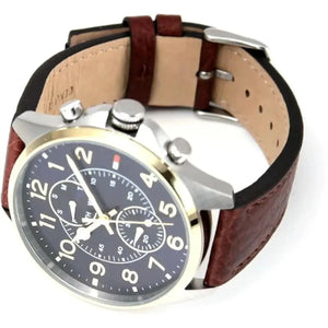 Tommy Hilfiger 1791275 Dean Multifunctional Blue Dial Brown Leather Strap Watch for Men Tommy Hilfiger