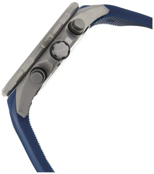 Hugo Boss 1513821 Globetrotter Blue Dial Blue Silicone Strap Watch for Men Hugo Boss