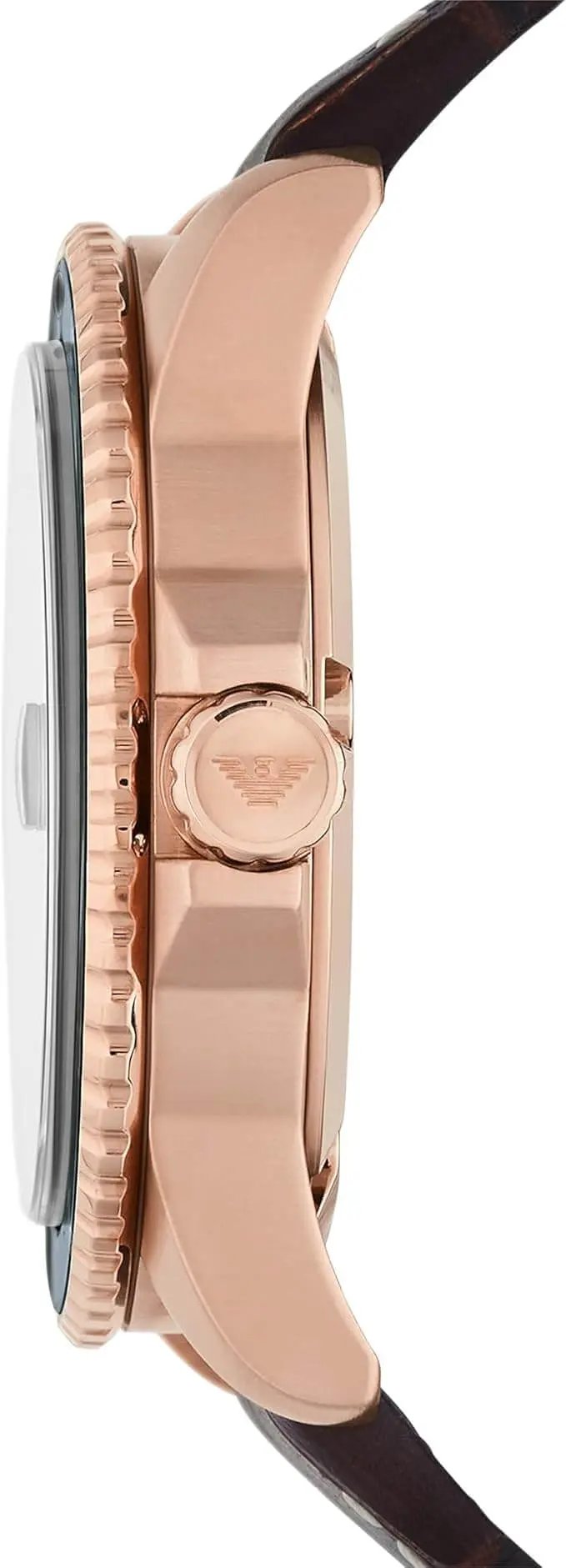 Emporio Armani AR11556 Men Analog Quartz Watch with Pro-Planet Leather Strap Emporio Armani