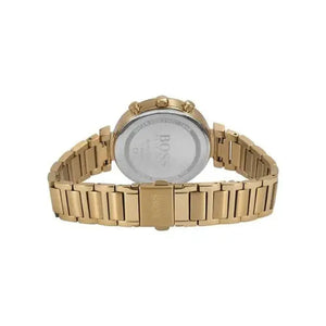 Hugo Boss 1502532 Flawless Gold Dial Gold Steel Strap Watch for Women Hugo Boss