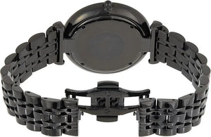 Emporio Armani AR11299 Gianni T Bar Analog Black Dial Black Steel Strap Watch For Men Emporio Armani