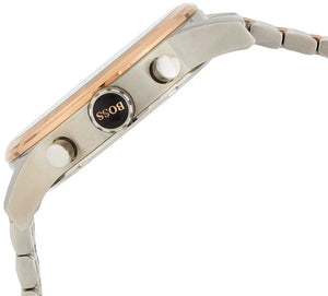 Hugo Boss 1513385 Jet Silver Dial Two Tone Steel Strap Watch for Men Hugo Boss