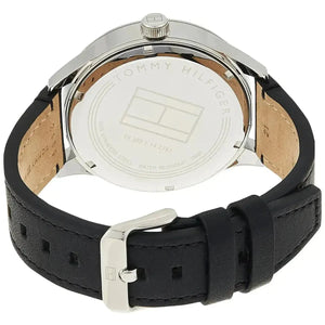 Tommy Hilfiger 1791641 Spencer Skeleton Black Dial Black Leather Strap Watch for Men Tommy Hilfiger