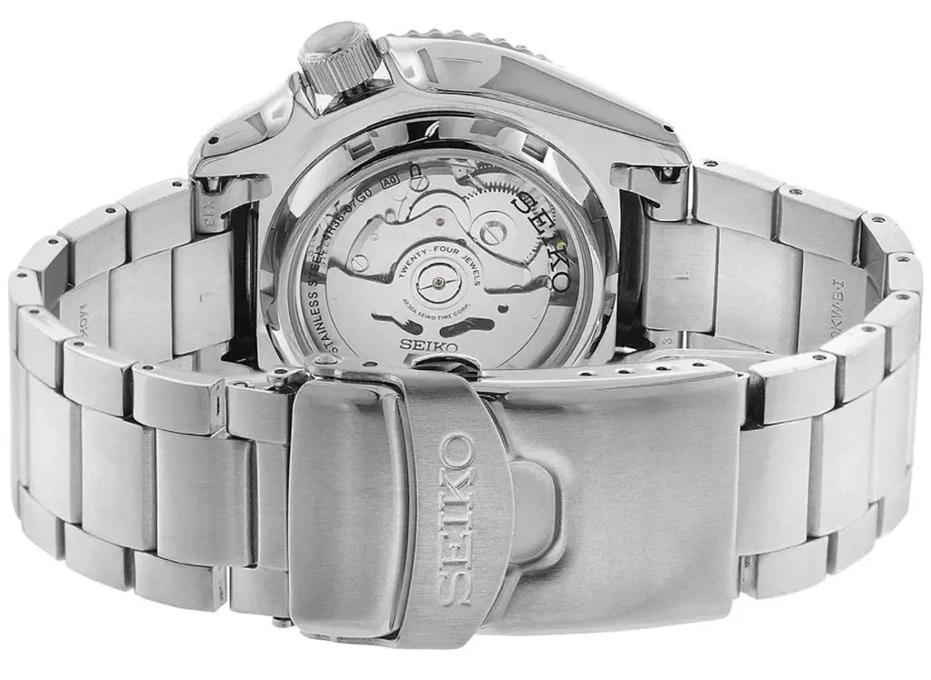 Seiko SRPD53K1 5 Sports Automatic Blue Dial Silver Steel Strap Watch For Men Seiko