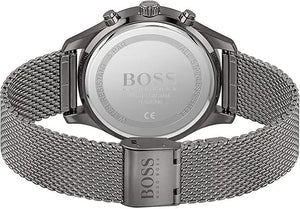 HUGO BOSS 1513870 Chronograph Quartz Watch for Men with Grey Stainless Steel mesh Bracelet Hugo Boss