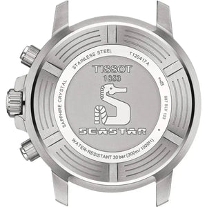 Tissot T120.417.11.091.00 Seastar 1000 Chronograph Green Dial Silver Mesh Bracelet Watch For Men Tissot