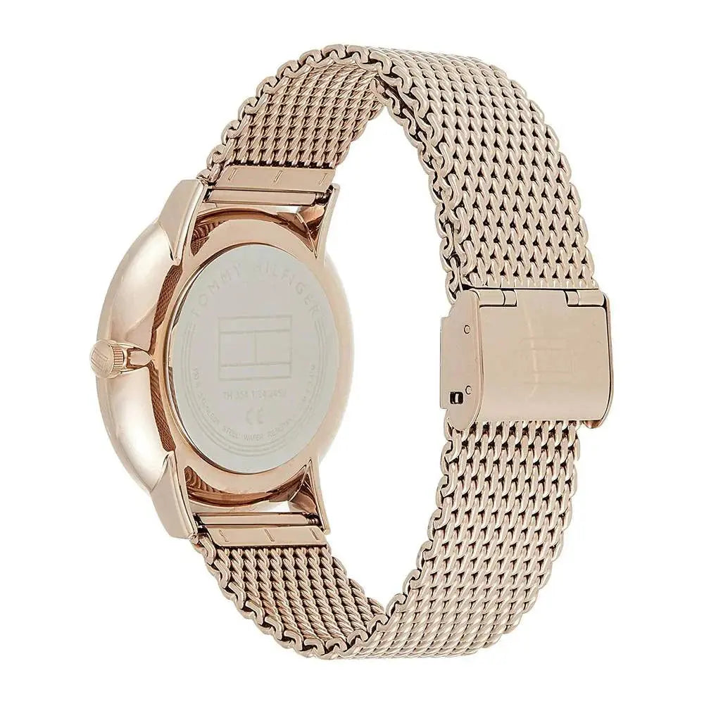 Tommy Hilfiger 1791506 Brooklyn Grey Dial Gold Mesh Bracelet Watch for Men Tommy Hilfiger
