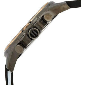 Tommy Hilfiger 1791792 Mason Black Dial Black Rubber Strap Watch for Men Tommy Hilfiger