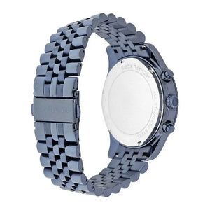 Michael Kors MK8480 Lexington Chronograph Blue Dial Blue Steel Strap Watch for Men Michael Kros