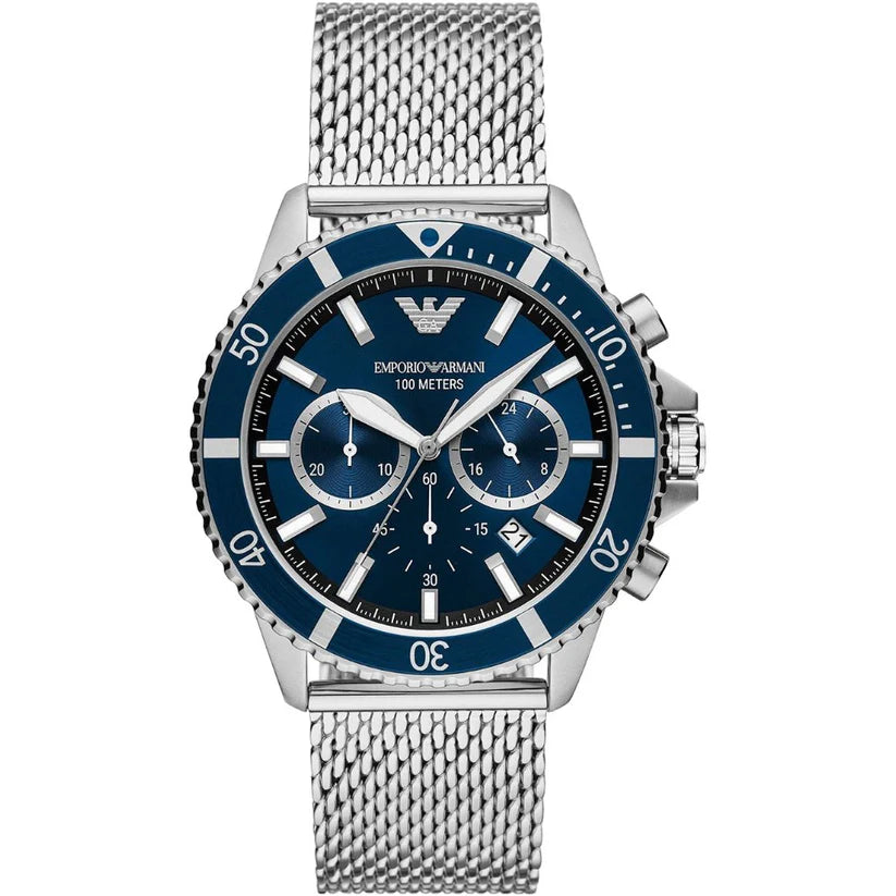 Emporio Armani AR11587 Premium Diver Chronograph Watch for Men