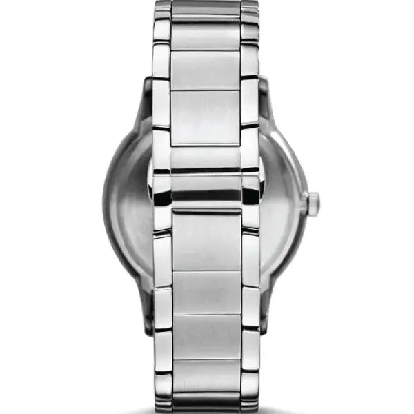Emporio Armani AR2478 Classic Quartz Silver Dial Silver Steel Strap Watch For Men Emporio Armani