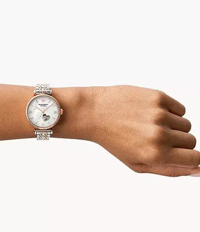 Emporio Armani AR60049 Women’s Gianni T-Bar Automatic Watch Emporio Armani