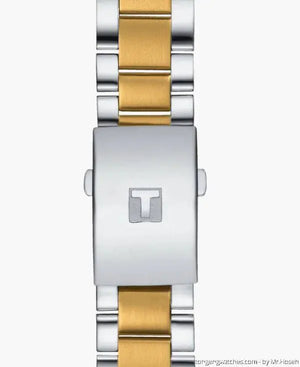 Tissot T116.617.22.021.00 T Sport Chrono XL Classic Gold Dial Two Tone Steel Strap Watch for Men Tissot