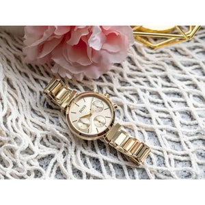 Hugo Boss 1502532 Flawless Gold Dial Gold Steel Strap Watch for Women Hugo Boss