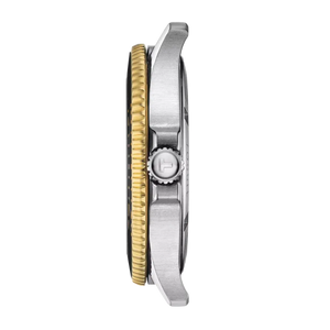 Tissot T120.410.22.051.00 Seastar 1000 Black Dial Two Tone Steel Strap Watch For Men Tissot