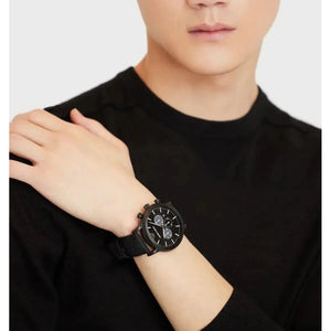 Hugo Boss 1513180 Chronograph Black Dial Black Steel Strap Watch for Men Hugo Boss