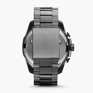 Diesel DZ4282 Mega Chief Chronograph Grey Dial Grey Steel Strap Watch for Men Diesel