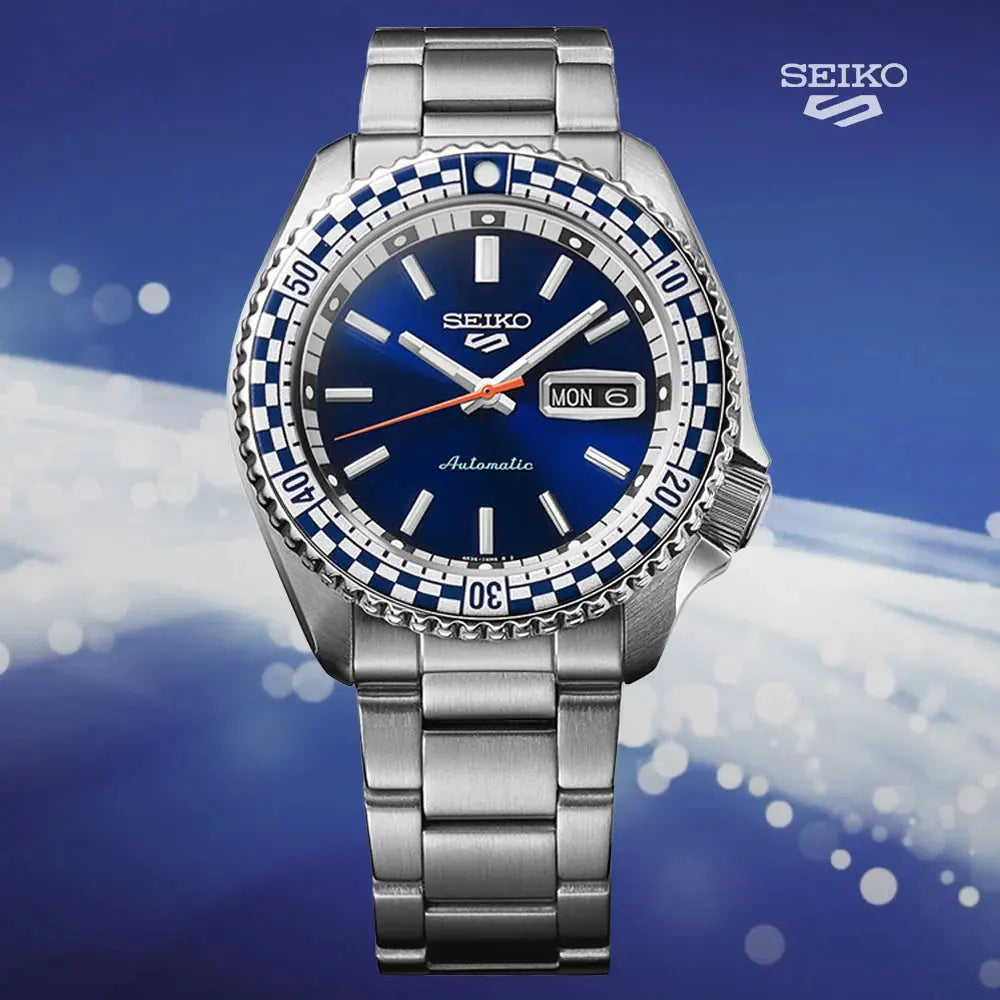 Seiko SRPK65K1 5 Sports “Checker Flag” Special Edition Men’s Watch Seiko