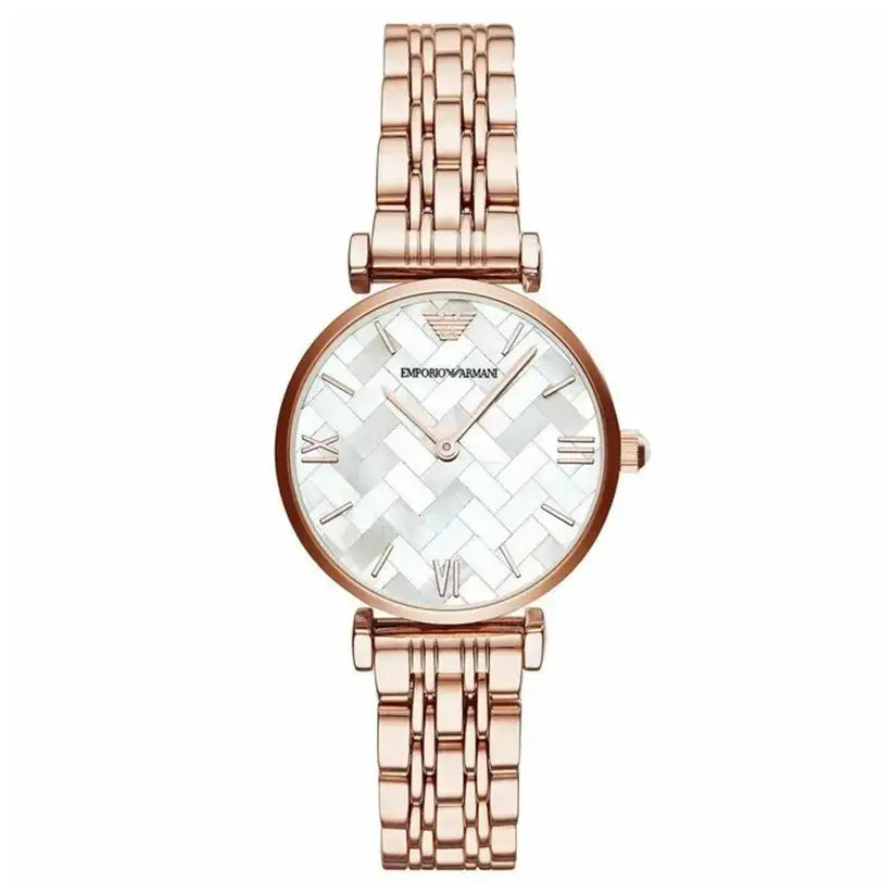 Emporio Armani AR11110 Gianni T-Bar Rose-Gold Tone Women's Watch Emporio Armani