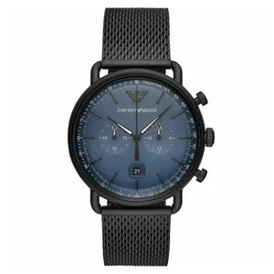 Emporio Armani AR11201 Chronograph Date Mesh Bracelet Strap Men's Watch Emporio Armani