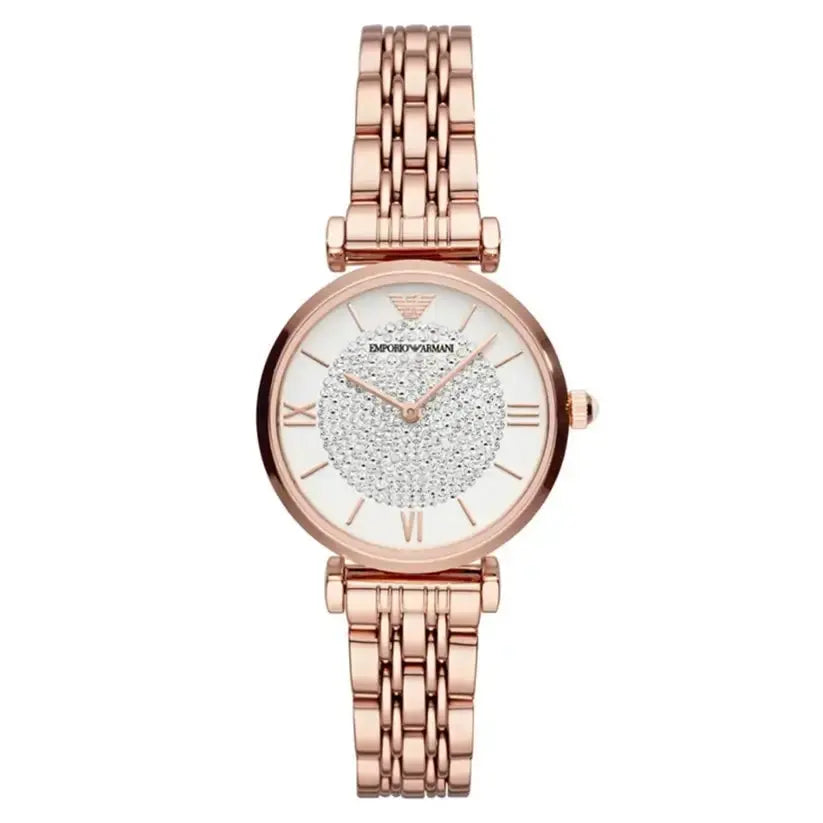 Emporio Armani AR11244 T-Bar Rose Gold Tone Ladies Watch Emporio Armani