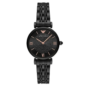 Emporio Armani AR11245 T-Bar Black Ladies Watch Emporio Armani