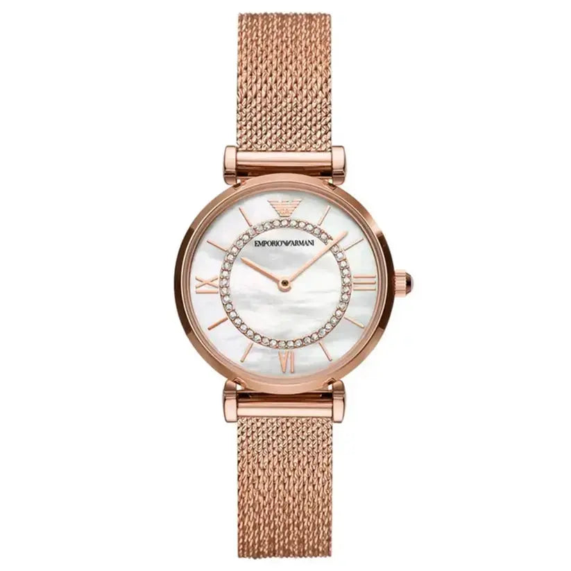 Emporio Armani AR11320 Rose Gold Gianni T-Bar Ladies Watch Emporio Armani