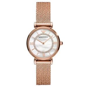 Emporio Armani AR11320 Rose Gold Gianni T-Bar Ladies Watch Emporio Armani