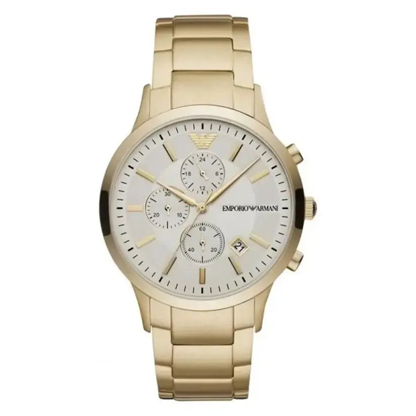 Emporio Armani AR11332 Chronograph Men's Watch Renato Gold Emporio Armani