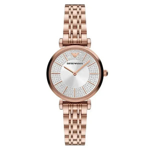 Emporio Armani AR11446 Gianni T-Bar Analog Silver Dial Women's Watch Emporio Armani