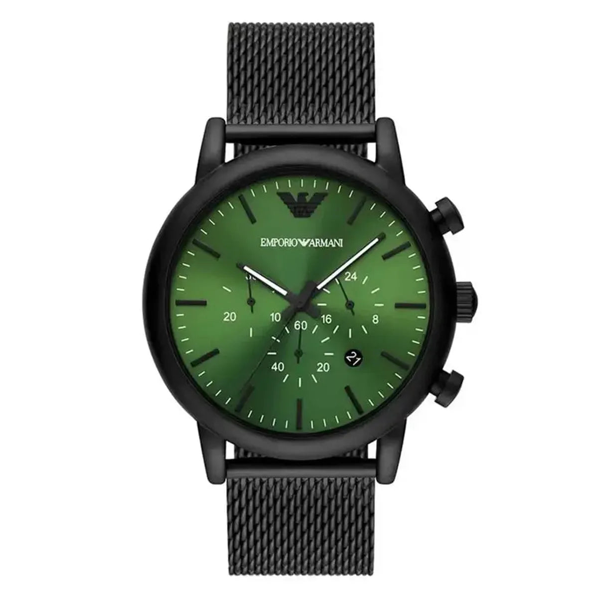 Emporio Armani AR11470 Black and Luigi Green Chronograph Quartz Men’s Watch Emporio Armani