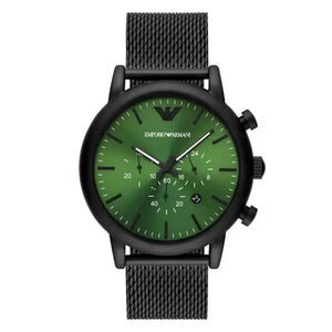 Emporio Armani AR11470 Black and Luigi Green Chronograph Quartz Men’s Watch Emporio Armani