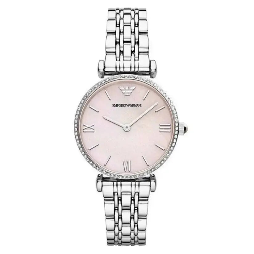 Emporio Armani AR1779 Ladies Watch Gianni T-Bar Pink Emporio Armani