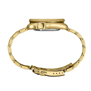 Seiko SRPK18 5 Sports Automatic Black Dial Gold Steel Strap Watch for Men Seiko