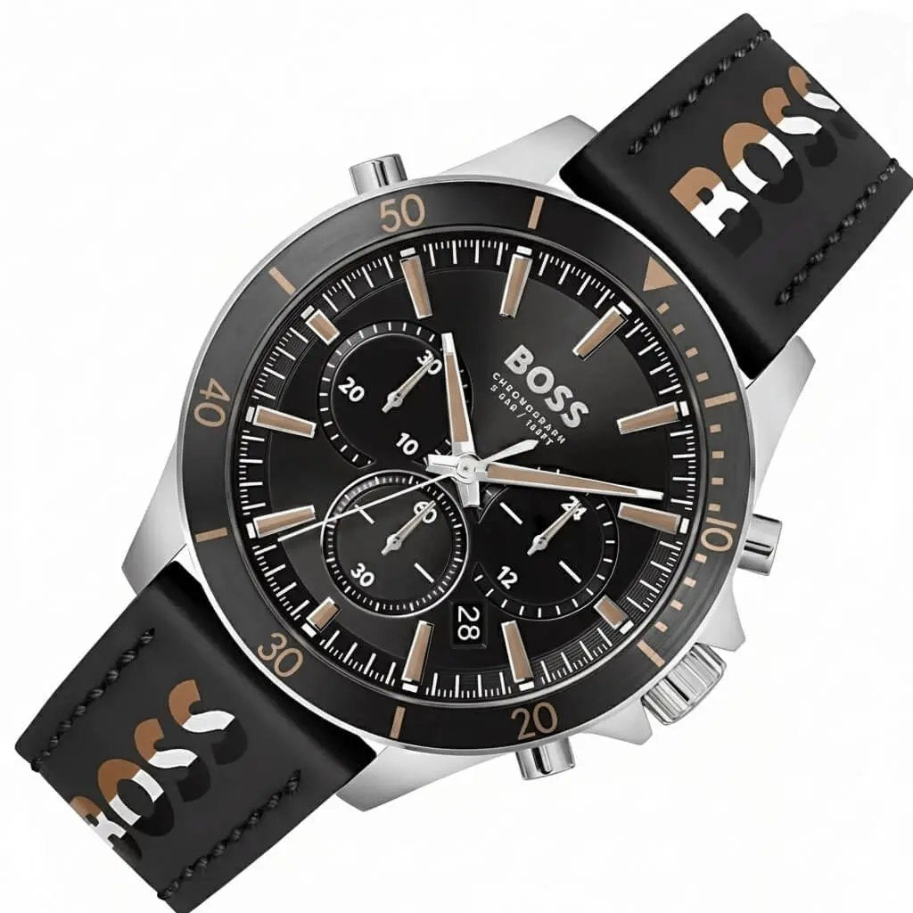HUGO BOSS 1514121 TROPER MENS WATCH BLACK DIAL BLACK Hugo Boss