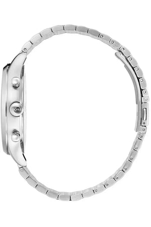 Hugo Boss 1513652 Companion Black Dial Silver Steel Strap Watch for Men Hugo Boss