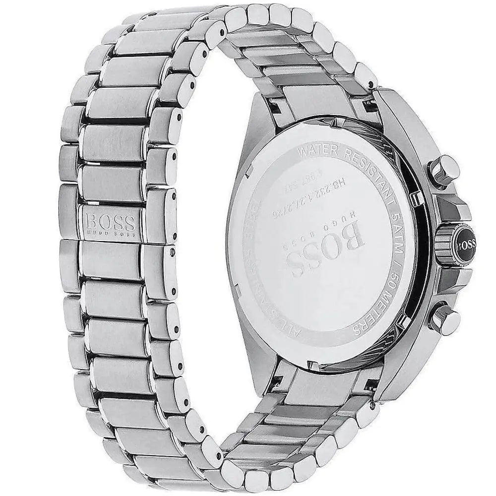 Hugo Boss 1513080 Driver Chronograph Black Dial Silver Steel Strap Watch For Men Hugo Boss