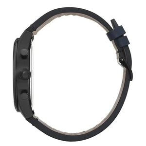 Hugo Boss 1513711 Pioneer Quartz Blue Dial Blue Leather Strap Watch For Men Hugo Boss