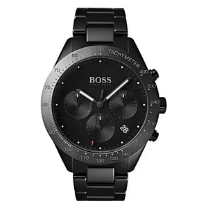 Hugo Boss 1513581 Talent Black Ceramic Dial Black Steel Strap Watch for Men Hugo Boss