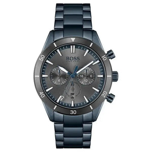 Hugo Boss 1513675 Trophy Black Dial Black Steel Strap Watch for Men Hugo Boss