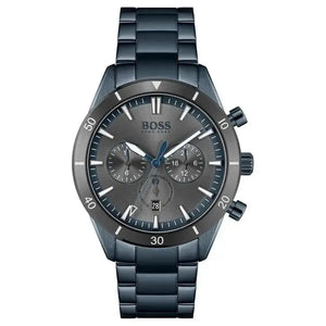 Hugo Boss 1513675 Trophy Black Dial Black Steel Strap Watch for Men Hugo Boss