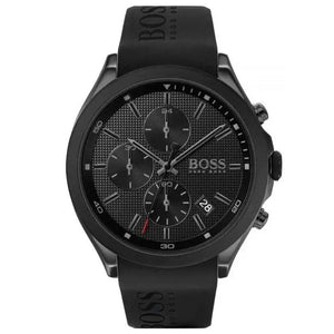 Hugo Boss 1513720 Velocity Mens' Black Rubber Strap Chrono Watch Hugo Boss
