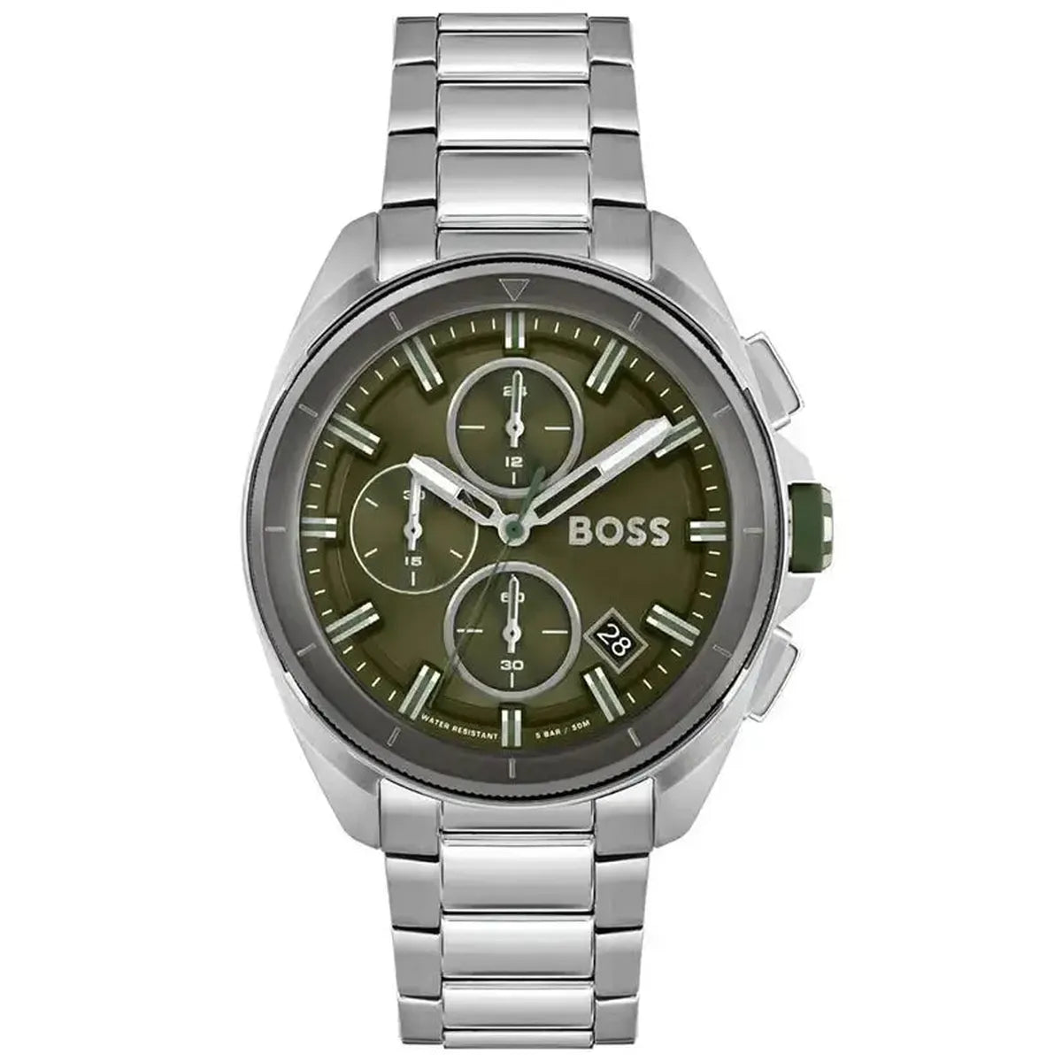 Hugo Boss 1513951 Volane Grey Dial Silver Steel Strap Watch for Men Hugo Boss