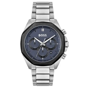 Hugo Boss 1514015 Cloud Chronograph Blue Dial Silver Steel Strap Watch For Men Hugo Boss