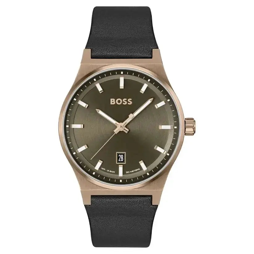 Hugo Boss 1514080 Reloj Leather Strap Men's Watch Hugo Boss
