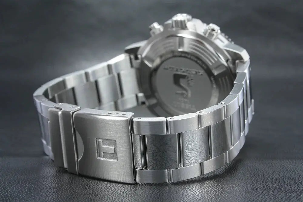 Tissot T120.417.11.051.00 Seastar 1000 Chronograph Black Dial Silver Steel Strap Watch For Men Tissot