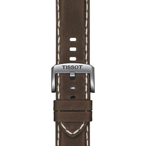 Tissot T125.617.16.041.00 Supersport Chrono Blue Dial Brown Leather Strap Watch For Men Tissot